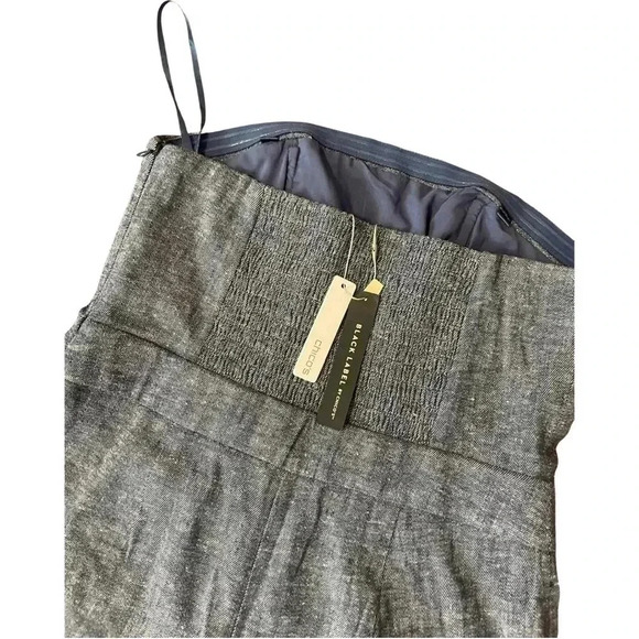 CHICO’S - NWT Black Label - Twill Chambray Strapless Jumpsuit/Romper (00) Size 2 - Picture 5 of 11